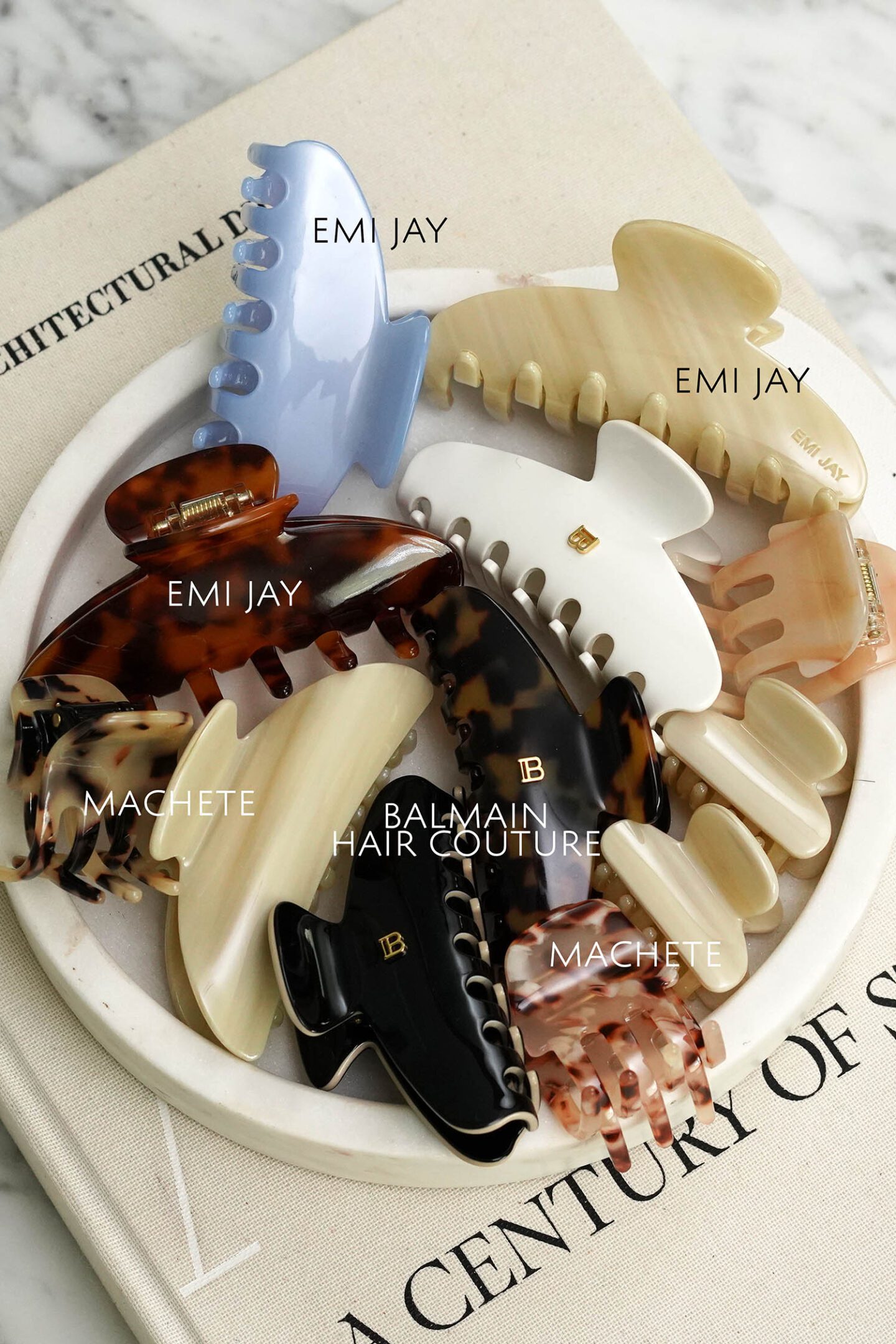 Favorite Hair Clips Emi Jay, Balmain Hair Couture, Machete