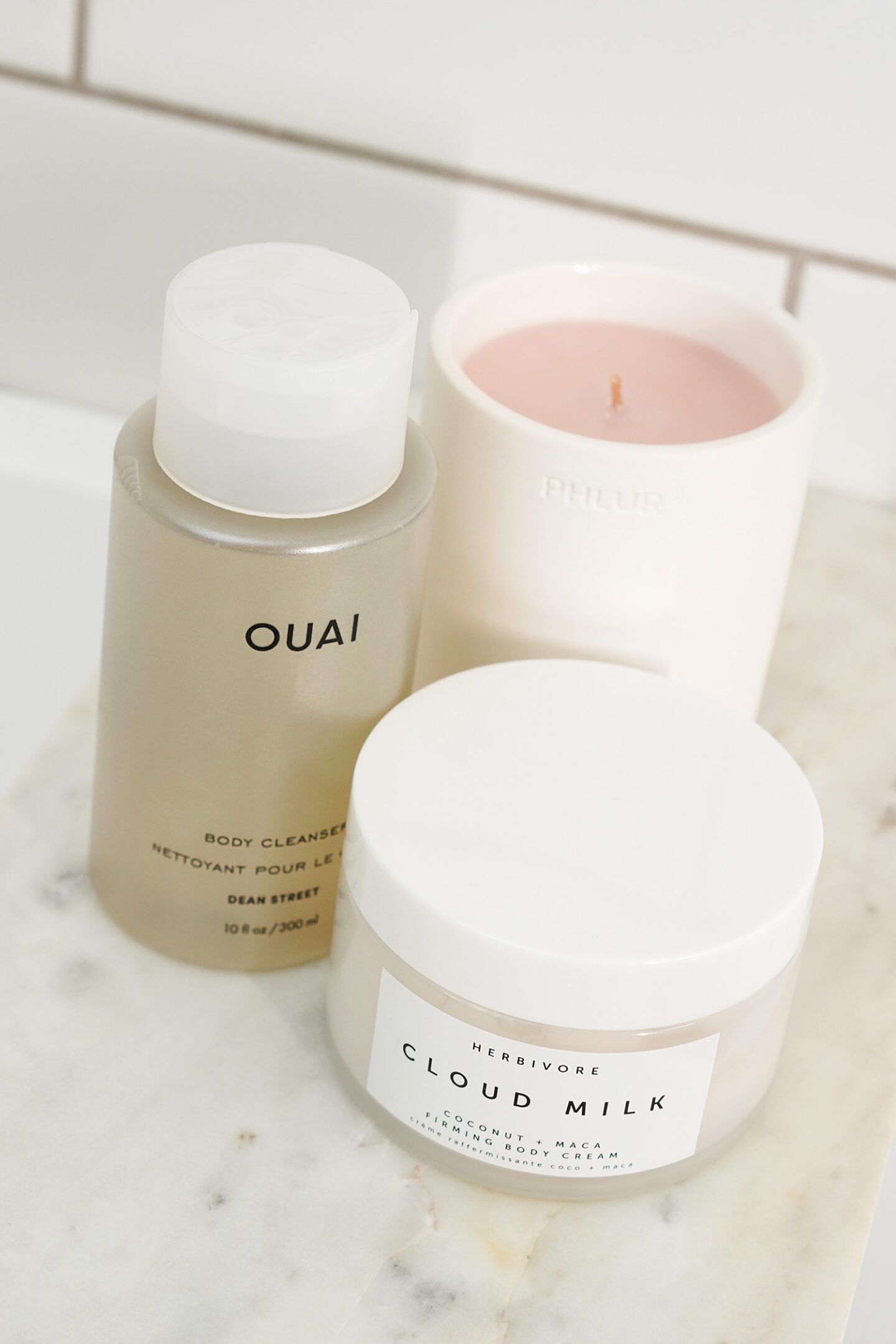 Ouai Dean Street Body Wash and Herbivore Cloud Milk Body Cream