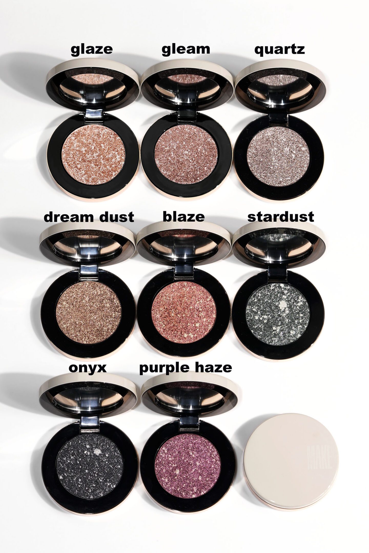 MAKE Beauty Multi-Chromatic Metal-Reflecting Eyeshadows