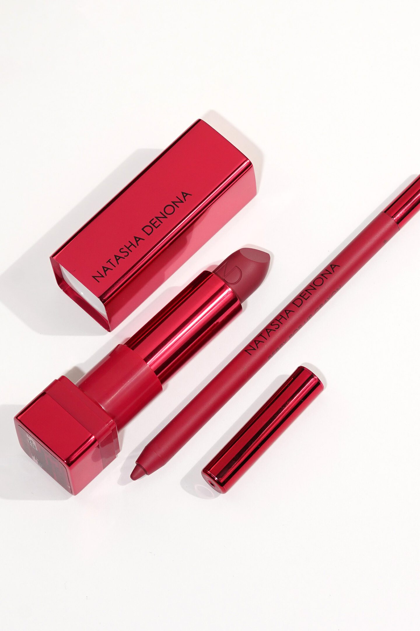 Natasha Denona Berry Pop Lipstick and Lip Liner