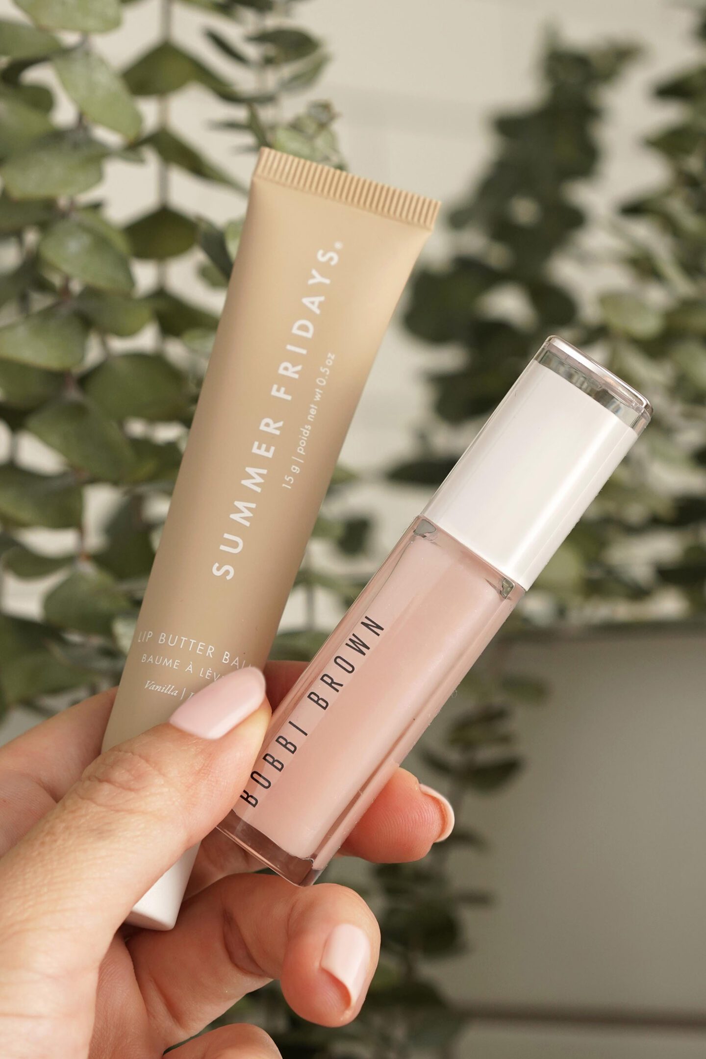 Summer Fridays Lip Butter Balm and Bobbi Brown Lip Serum