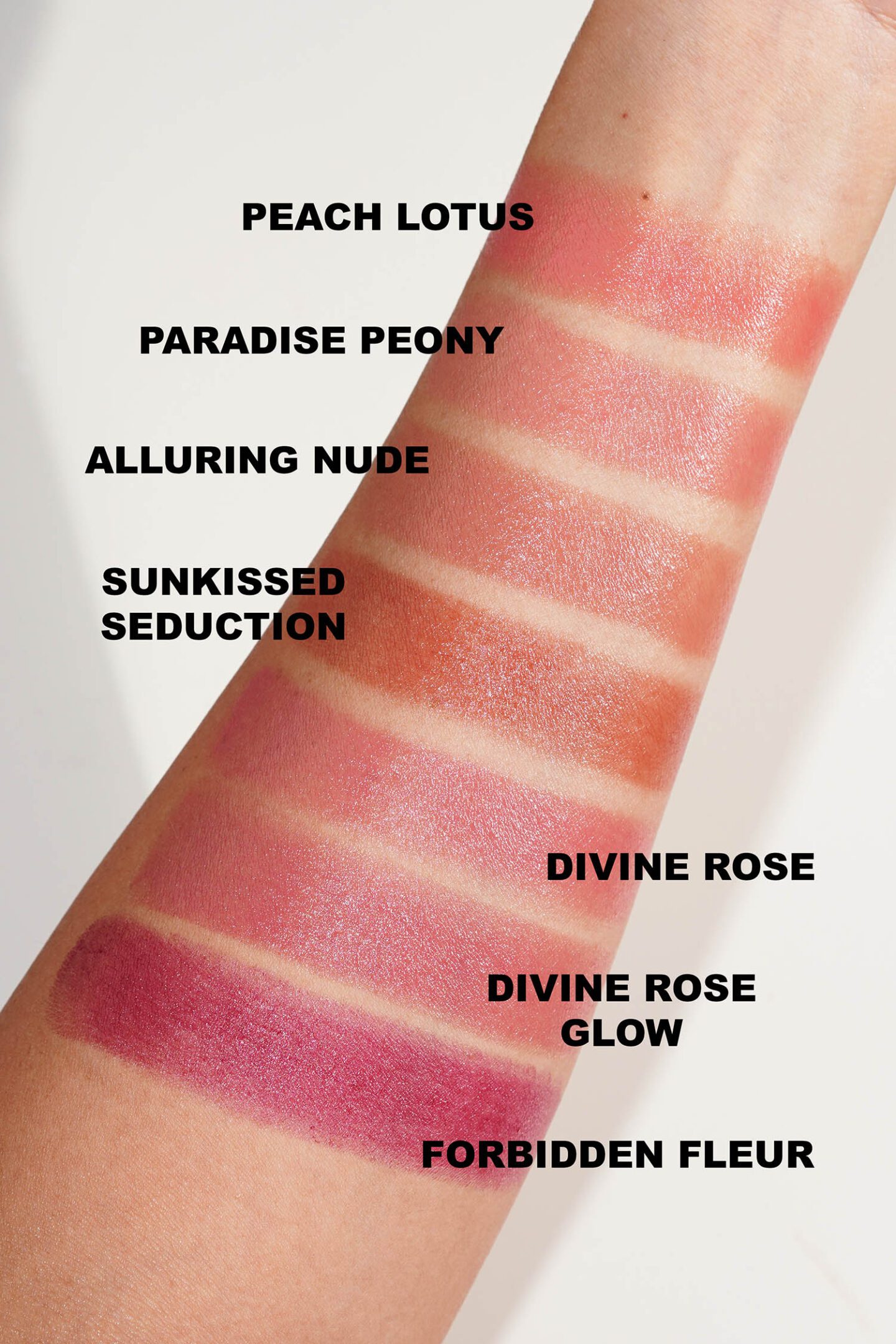 Pat McGrath Divine Cream Blush swatches