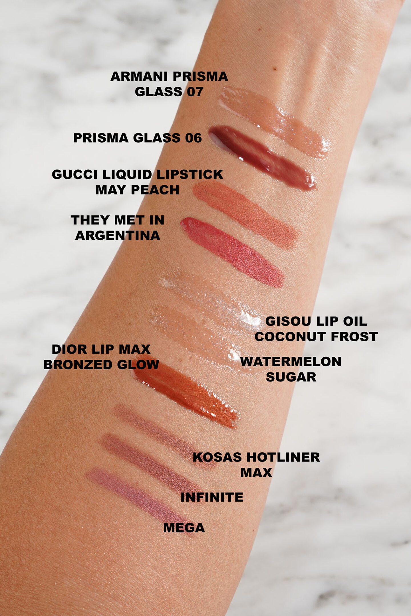 Sephora Lip Haul swatches