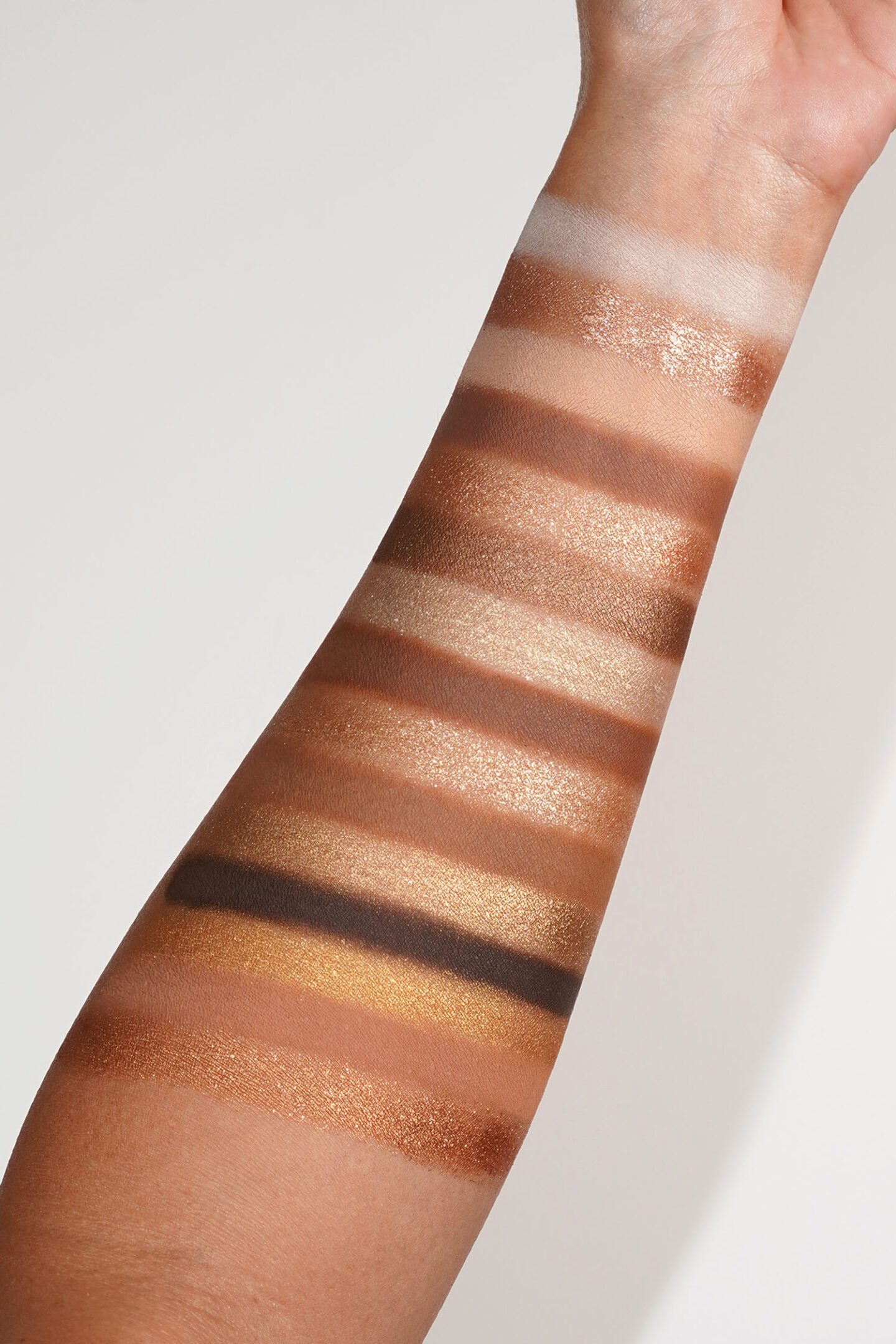 Natasha Denona Golden Eyeshadow Palette swatches for Summer via The Beauty Lookbook