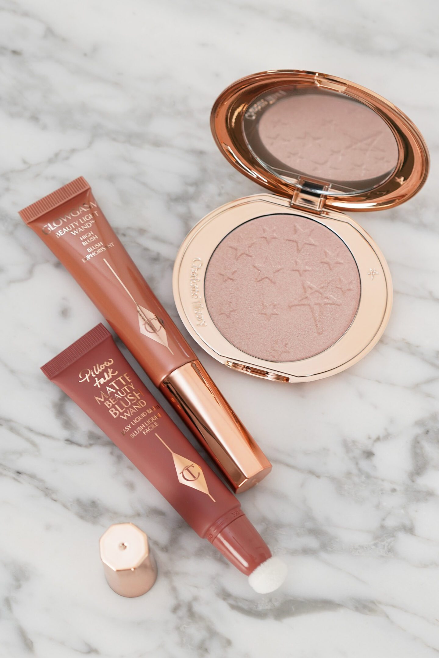 Charlotte Tilbury Blush Glow Glide Set: Pillow Talk and Pinkgasm